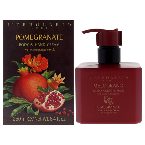 Body and Hand Cream - Pomegranate by LErbolario for Unisex - 8.4 oz Cream - Picture 1 of 6